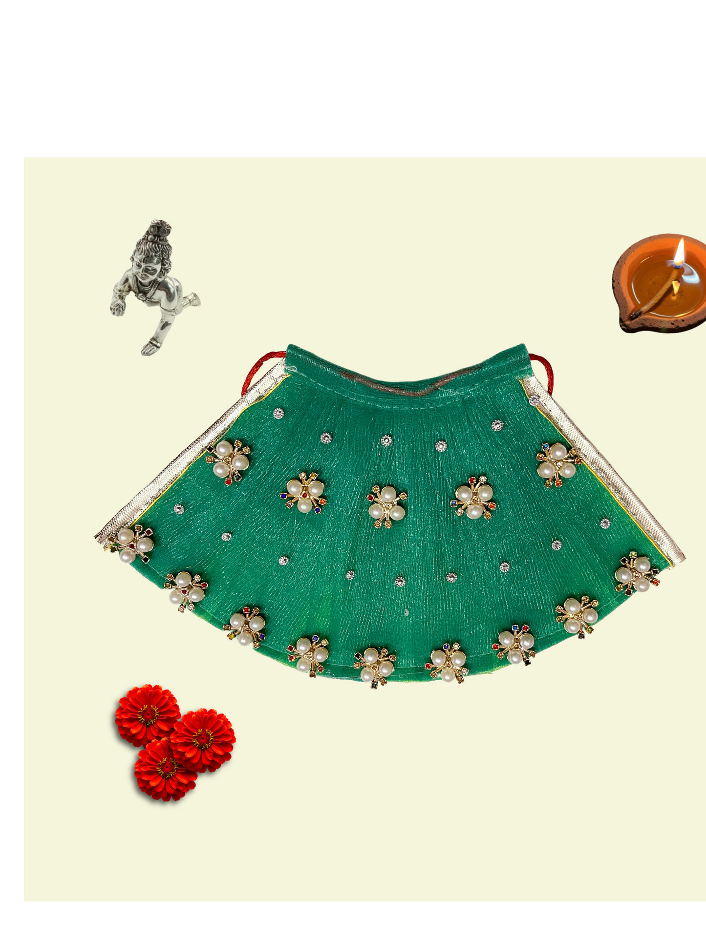 Navratri Special Devi Poshak – Divine Dress for Maa Durga & Goddess Idols
