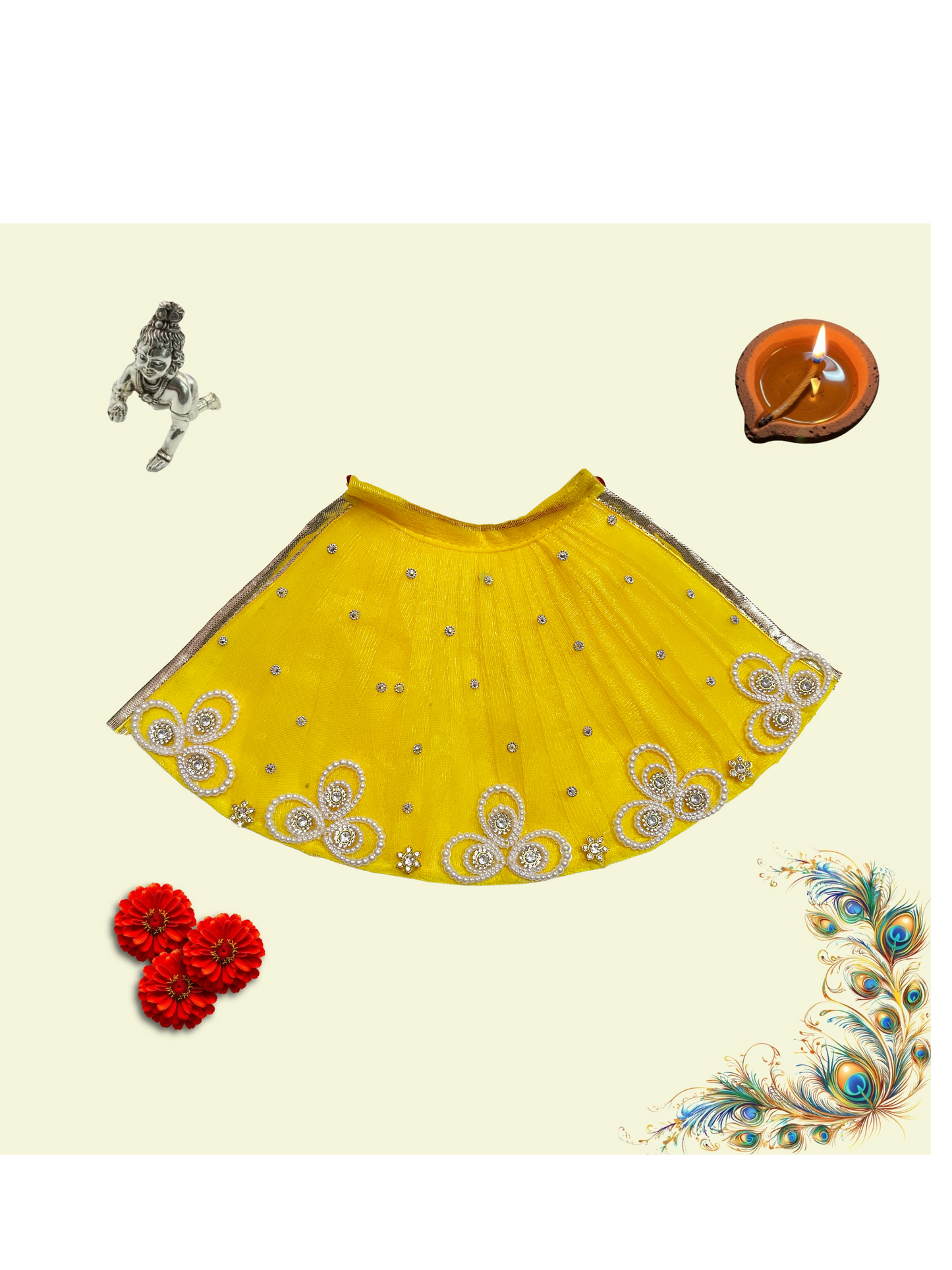Navratri Special Devi Poshak – Divine Dress for Maa Durga & Goddess Idols