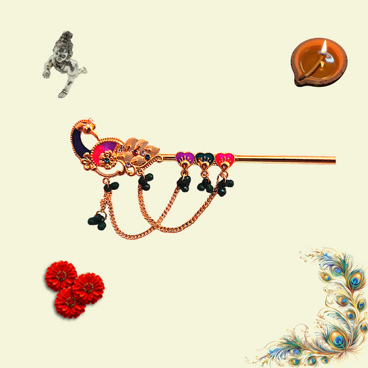 "Shri Krishna’s Flute – A Symbol of Devotion and Beauty" 10 number size ke sath