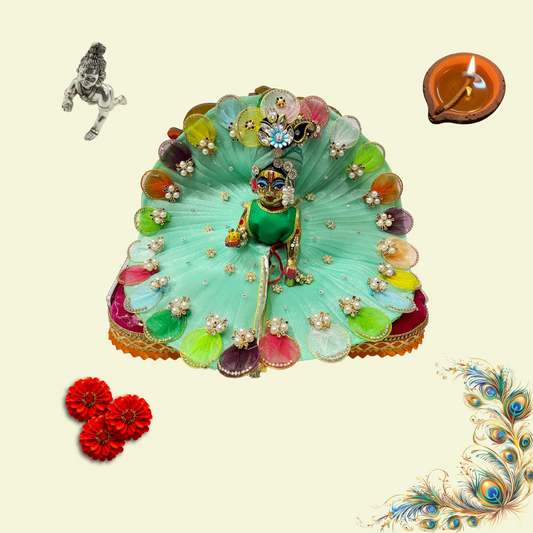 Sky blue  Divine Poshak – Handmade by Radha Madhav”