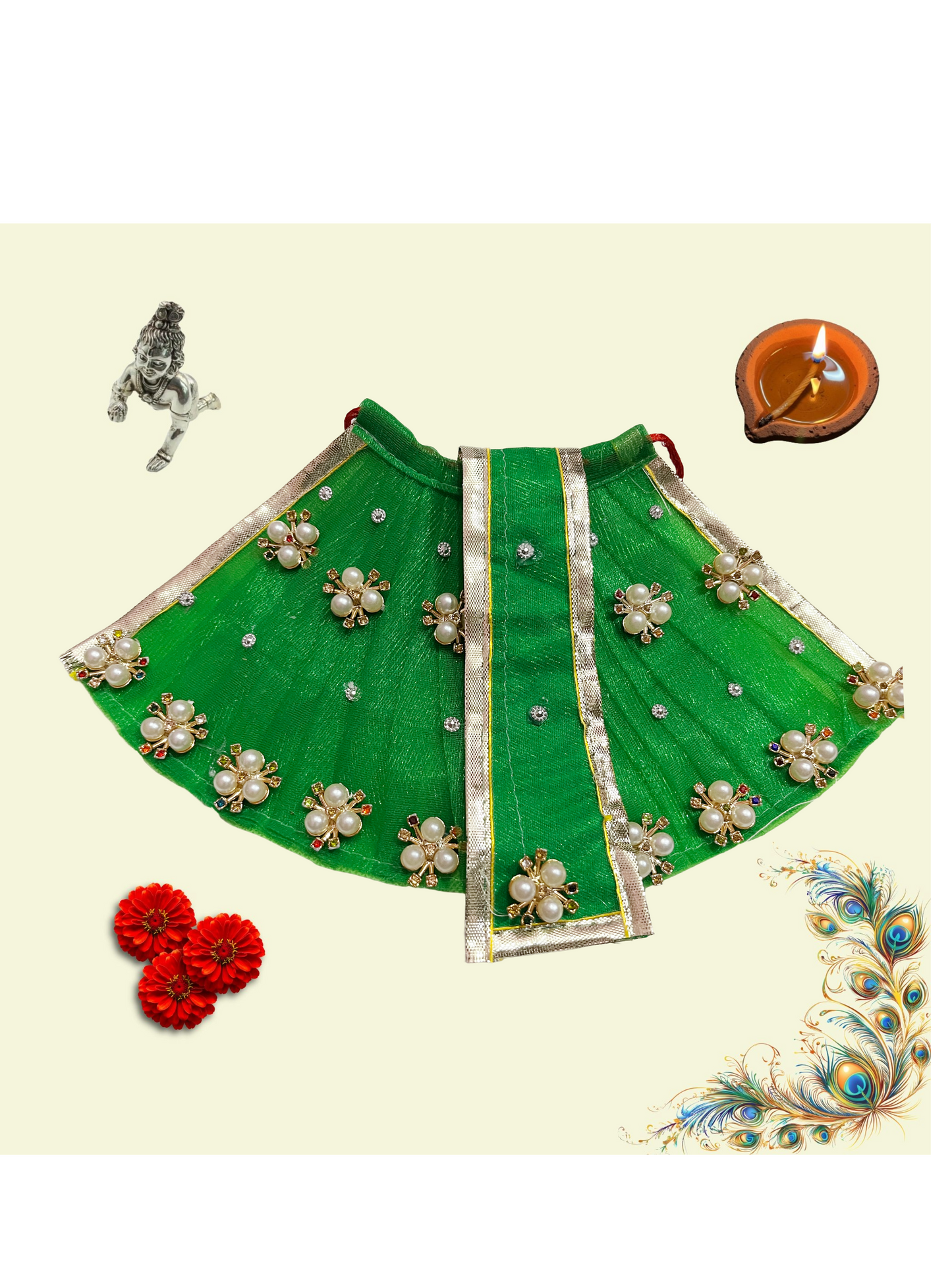 Navratri Special Devi Poshak – Divine Dress for Maa Durga & Goddess Idols