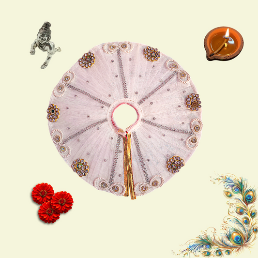 white color Divine Poshak – Handmade by Radha Madhav”